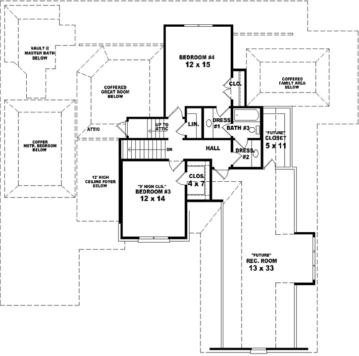 Upper/Second Floor Plan: 6-1804