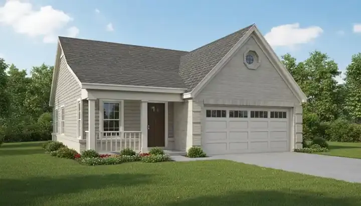 Country house plans 6-181 - front exterior, 1,199 sq ft, 3 bed, 2 bath house plans | Monster House Plans