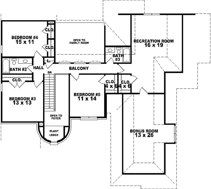 Upper/Second Floor Plan: 6-1810