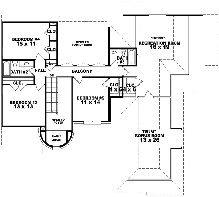Upper/Second Floor Plan: 6-1811