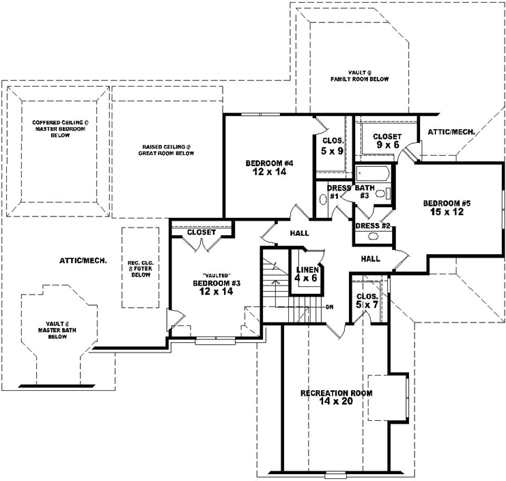 Upper/Second Floor Plan:6-1815