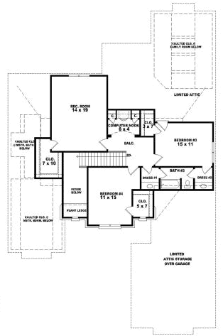 Upper/Second Floor Plan: 6-1817