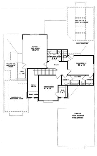 Upper/Second Floor Plan: 6-1819