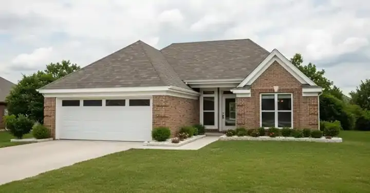 Ranch house plans 6-182 - front exterior, 1,210 sq ft, 3 bed, 2 bath house plans | Monster House Plans