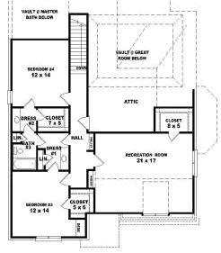 Upper/Second Floor Plan: 6-1822