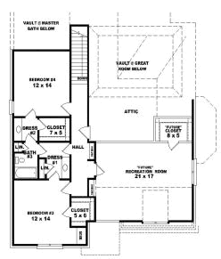 Upper/Second Floor Plan: 6-1824