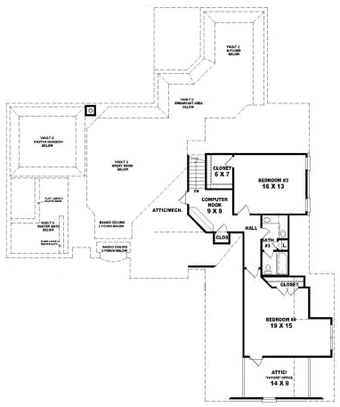 Upper/Second Floor Plan: 6-1827