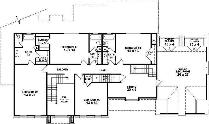 Upper/Second Floor Plan: 6-1829