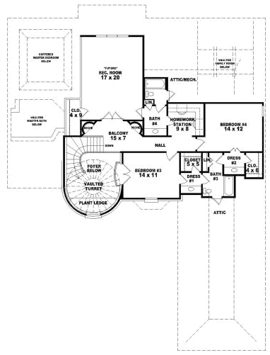 Upper/Second Floor Plan:6-1835