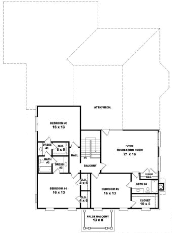 Upper/Second Floor Plan: 6-1839