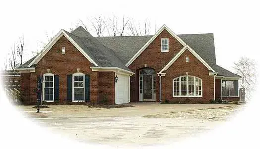 Traditional house plans 6-1841 - front exterior, 2,798 sq ft, 3 bed, 2 bath house plans | Monster House Plans