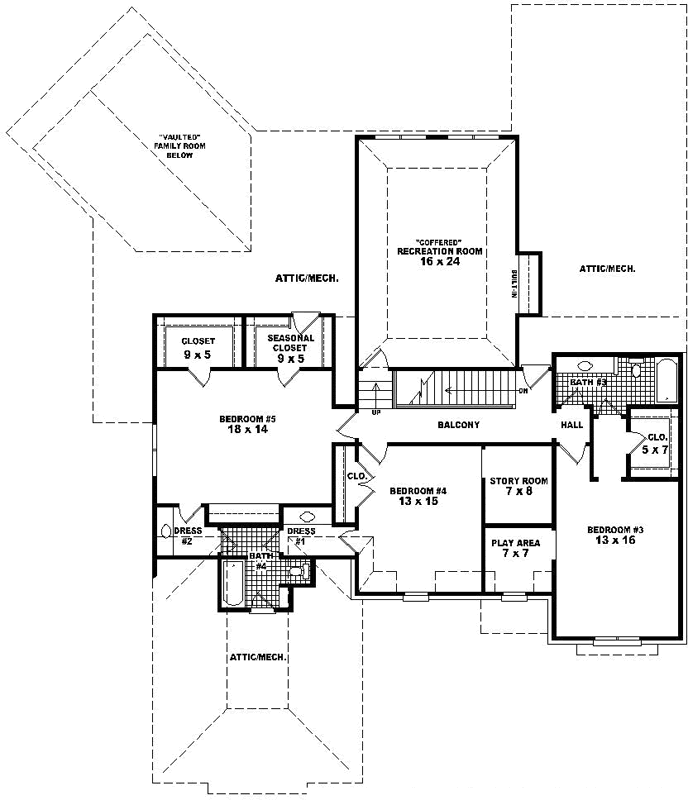 Upper/Second Floor Plan: 6-1846