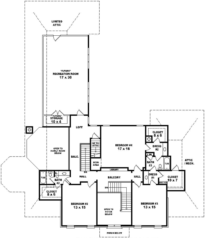 Upper/Second Floor Plan:6-1847