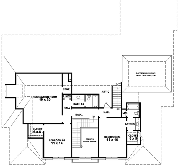 Upper/Second Floor Plan: 6-1855