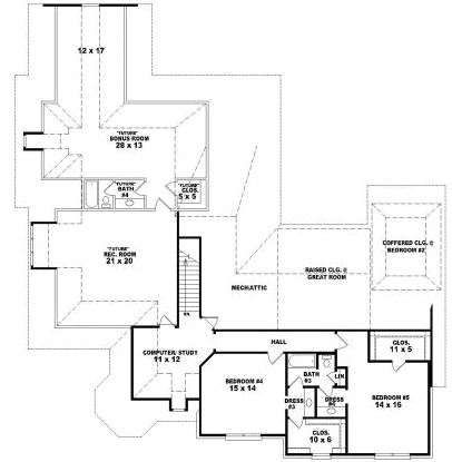 Upper/Second Floor Plan: 6-1857