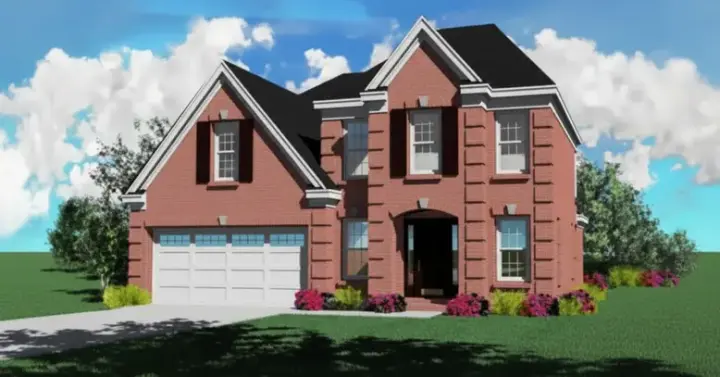 European house plans 6-186 - front exterior, 1,761 sq ft, 3 bed, 2 bath house plans | Monster House Plans