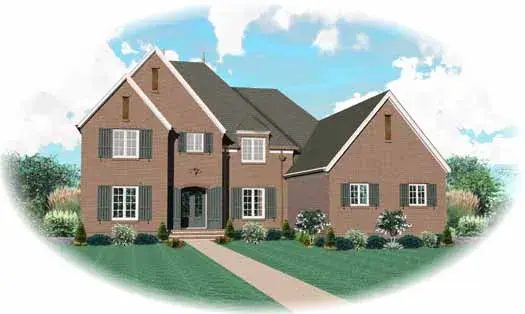 Traditional house plans 6-1863 - front exterior, 5,720 sq ft, 5 bed, 5 bath house plans | Monster House Plans