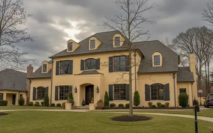 European house plans 6-1866 - front exterior, 5,954 sq ft, 6 bed, 5 bath house plans | Monster House Plans