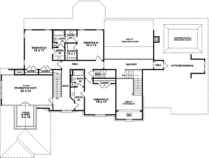 Upper/Second Floor Plan: 6-1870