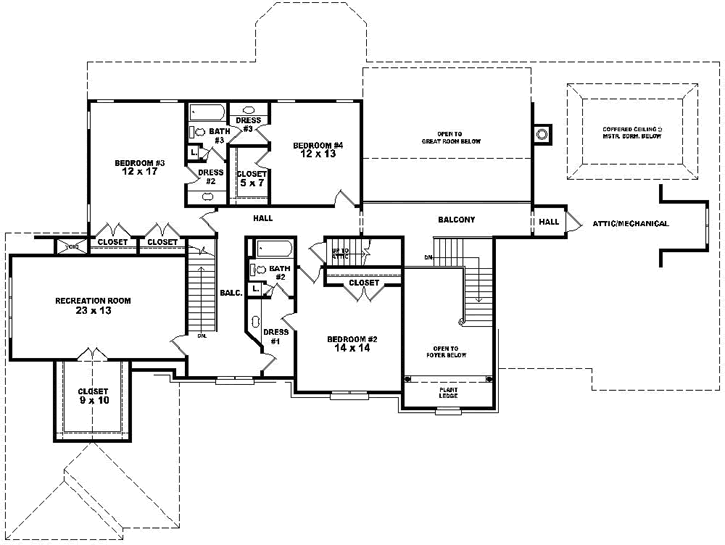 Upper/Second Floor Plan: 6-1871