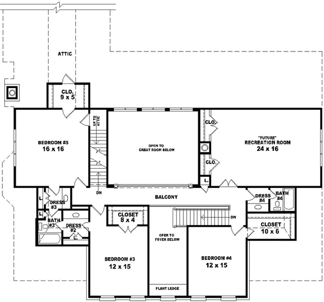 Upper/Second Floor Plan: 6-1872