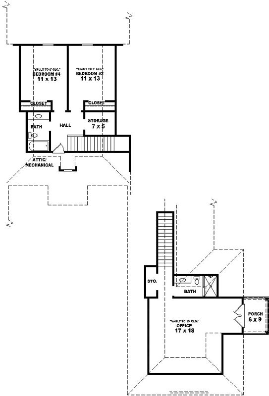 Upper/Second Floor Plan: 6-1878