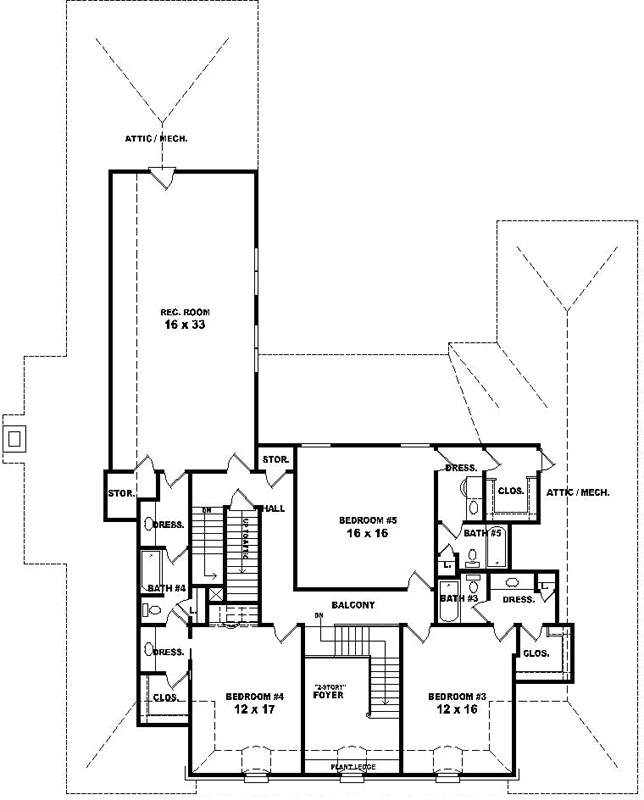 Upper/Second Floor Plan: 6-1881