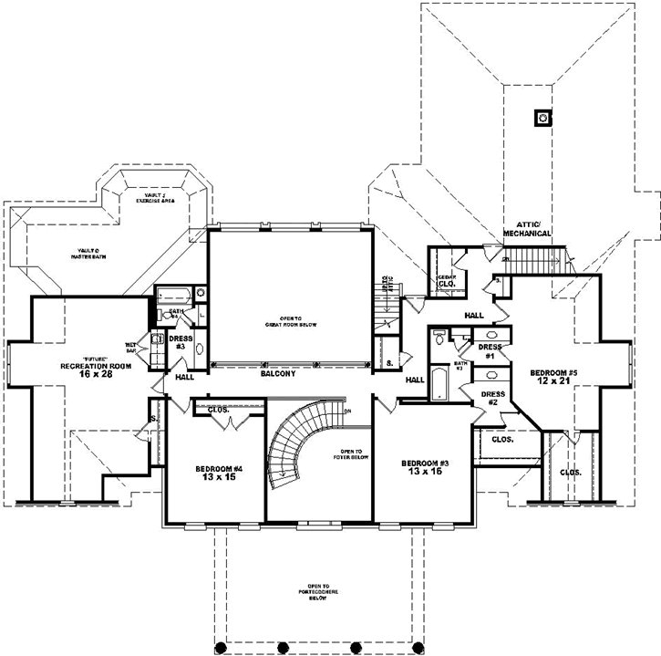 Upper/Second Floor Plan:6-1882