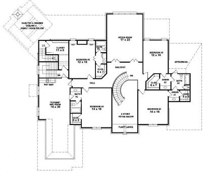 Upper/Second Floor Plan: 6-1884