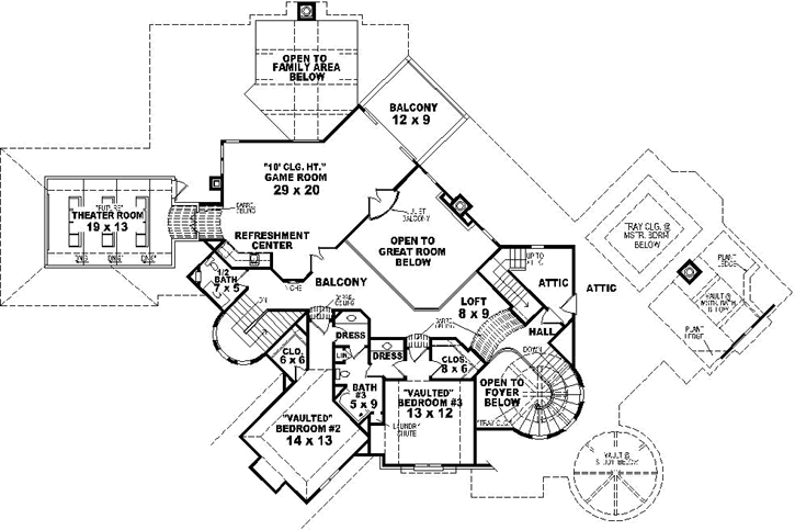 Upper/Second Floor Plan: 6-1887