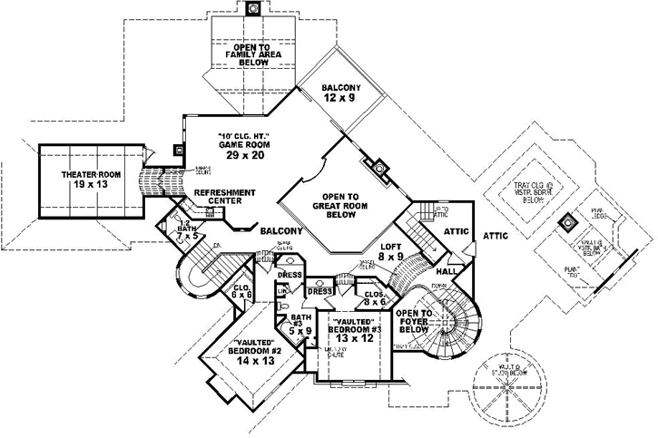 Upper/Second Floor Plan: 6-1888