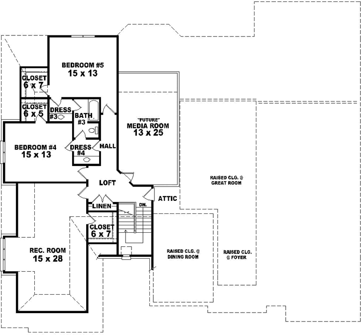 Upper/Second Floor Plan: 6-1890