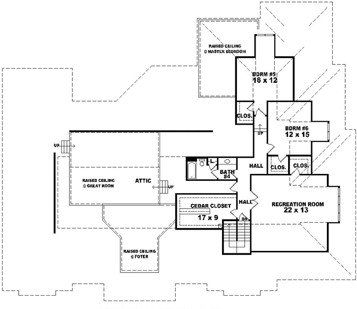 Upper/Second Floor Plan: 6-1896