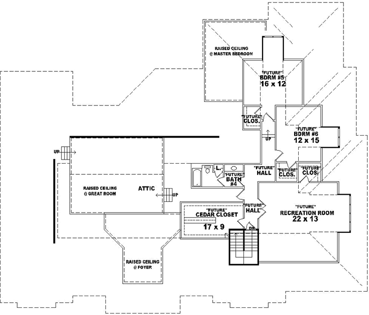 Upper/Second Floor Plan: 6-1897