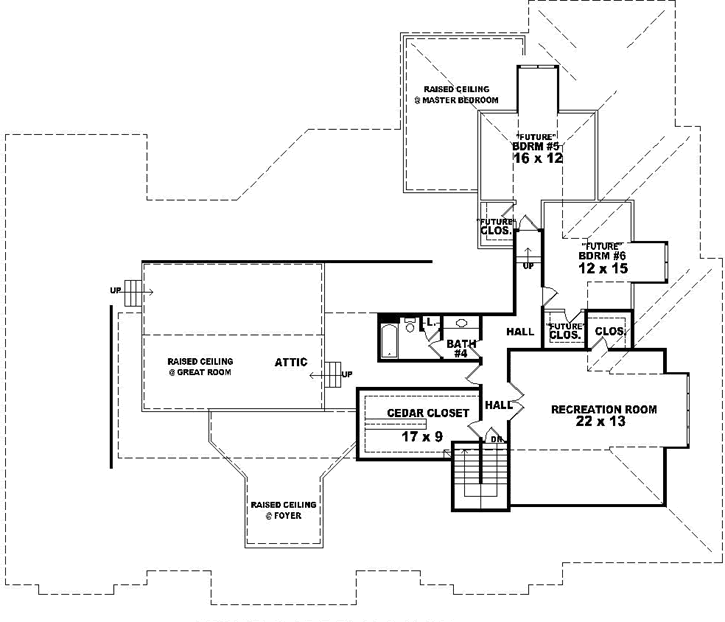 Upper/Second Floor Plan: 6-1898