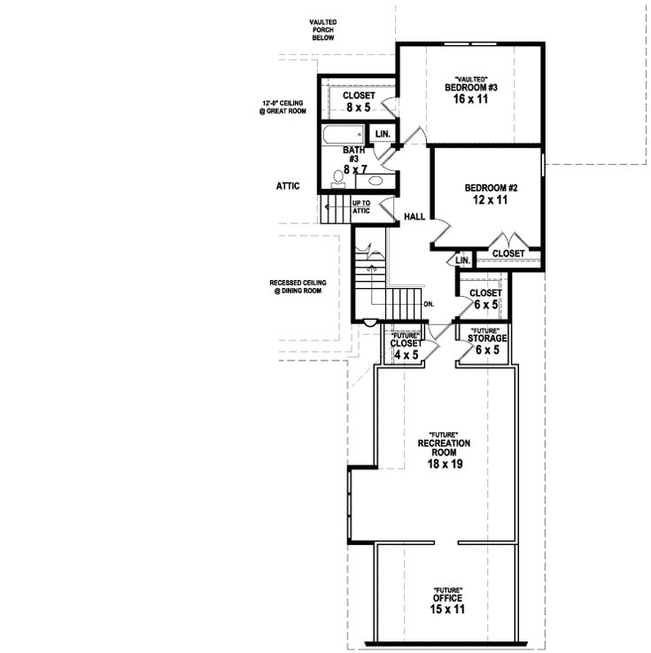 Upper/Second Floor Plan: 6-1911