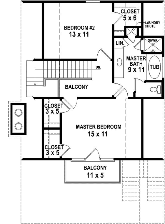 Upper/Second Floor Plan: 6-1916