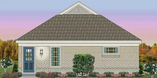 Traditional house plans 6-1918 - front exterior, 945 sq ft, 1 bed, 1 bath house plans | Monster House Plans