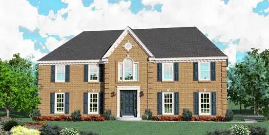 European house plans 6-1919 - front exterior, 2,465 sq ft, 4 bed, 2 bath house plans | Monster House Plans