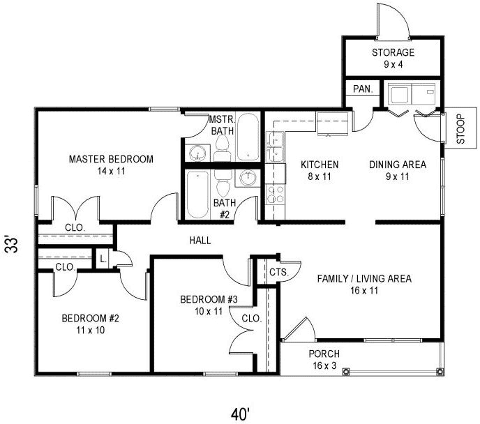 Main Floor Plan: 6-1920