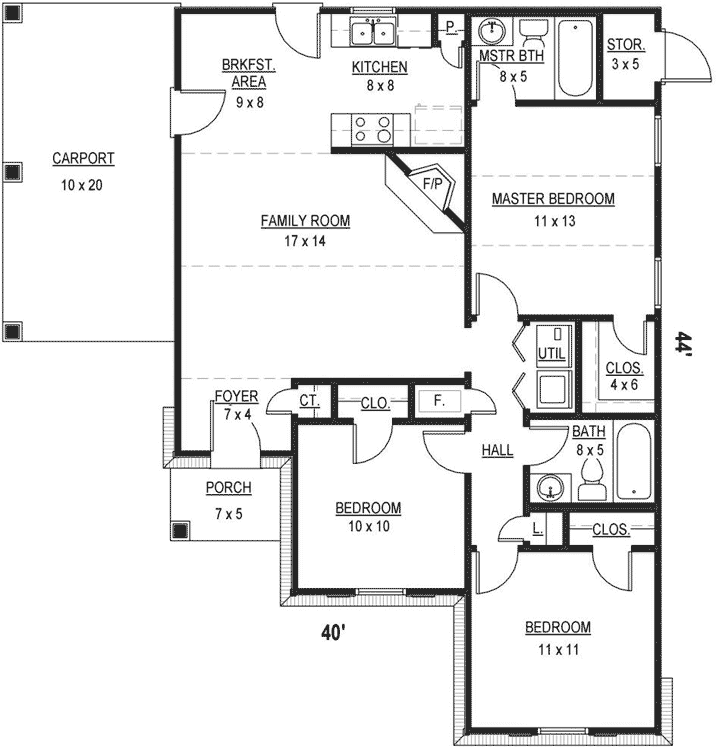 Main Floor Plan: 6-1922