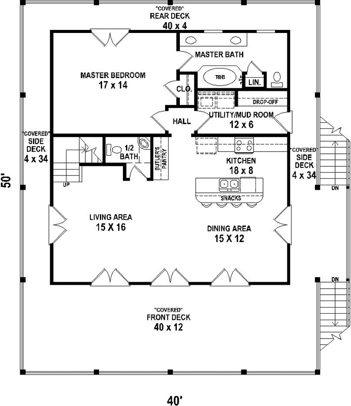 Main Floor Plan: 6-1924
