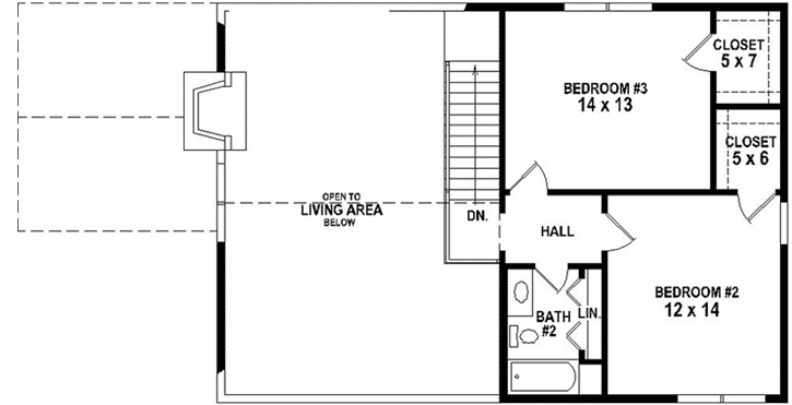 Upper/Second Floor Plan: 6-1927