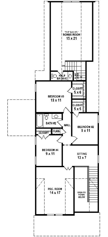 Upper/Second Floor Plan: 6-1928