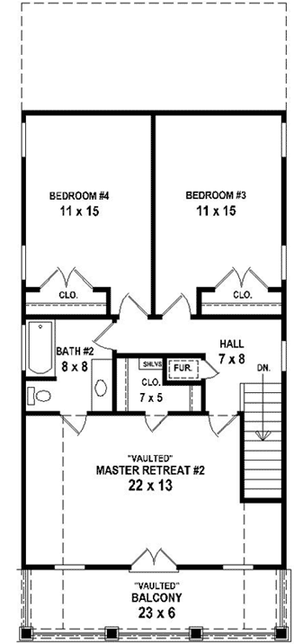 Upper/Second Floor Plan: 6-1930
