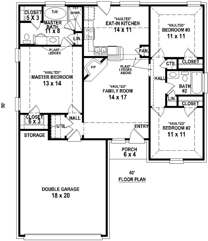 Main Floor Plan: 6-1934