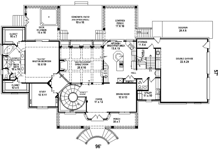 Main Floor Plan: 6-1935