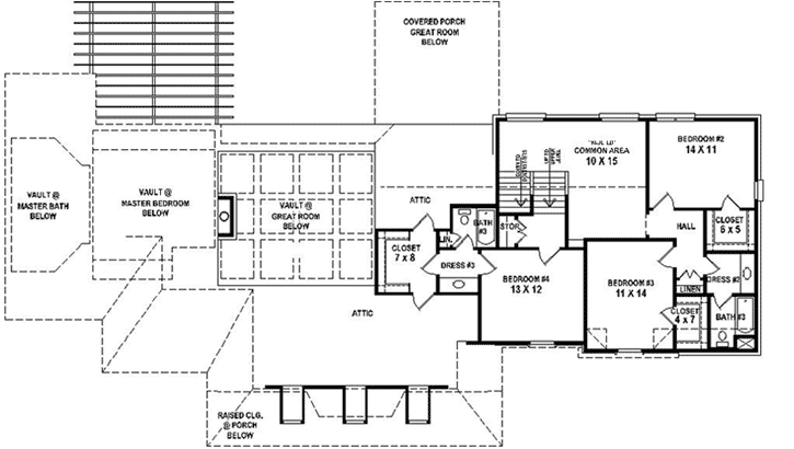 Upper/Second Floor Plan: 6-1935
