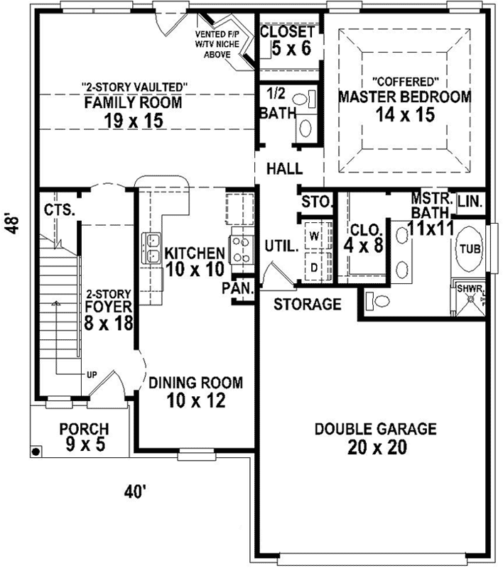 Main Floor Plan: 6-1936