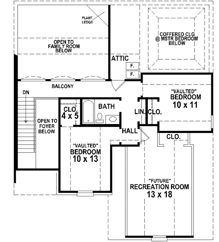 Upper/Second Floor Plan: 6-1936